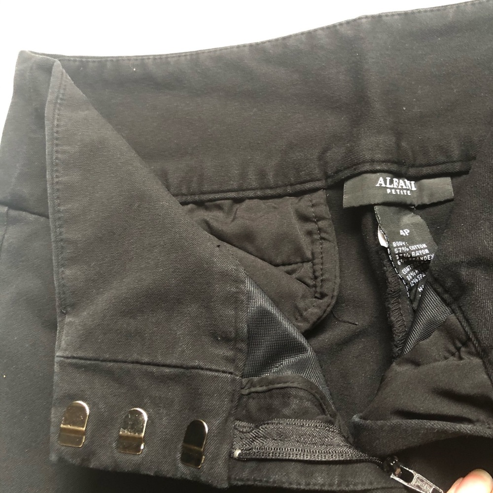 Alfani | Black Dress Pants Size 4P - Picture 2 of 3